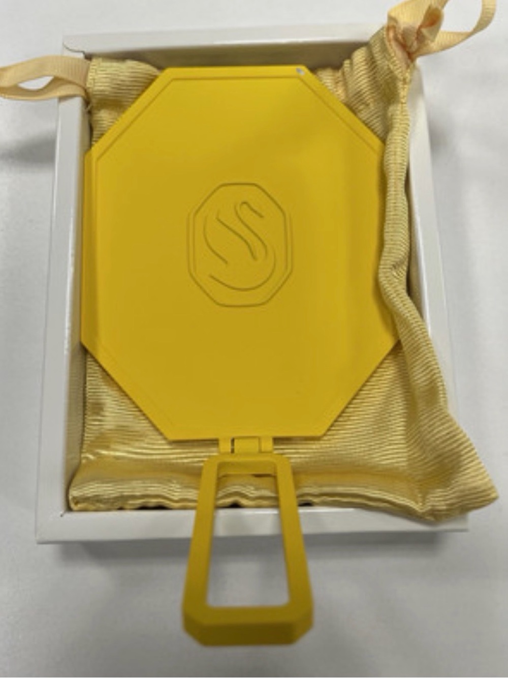 Swarovski Yellow Octagonal Hand Mirror